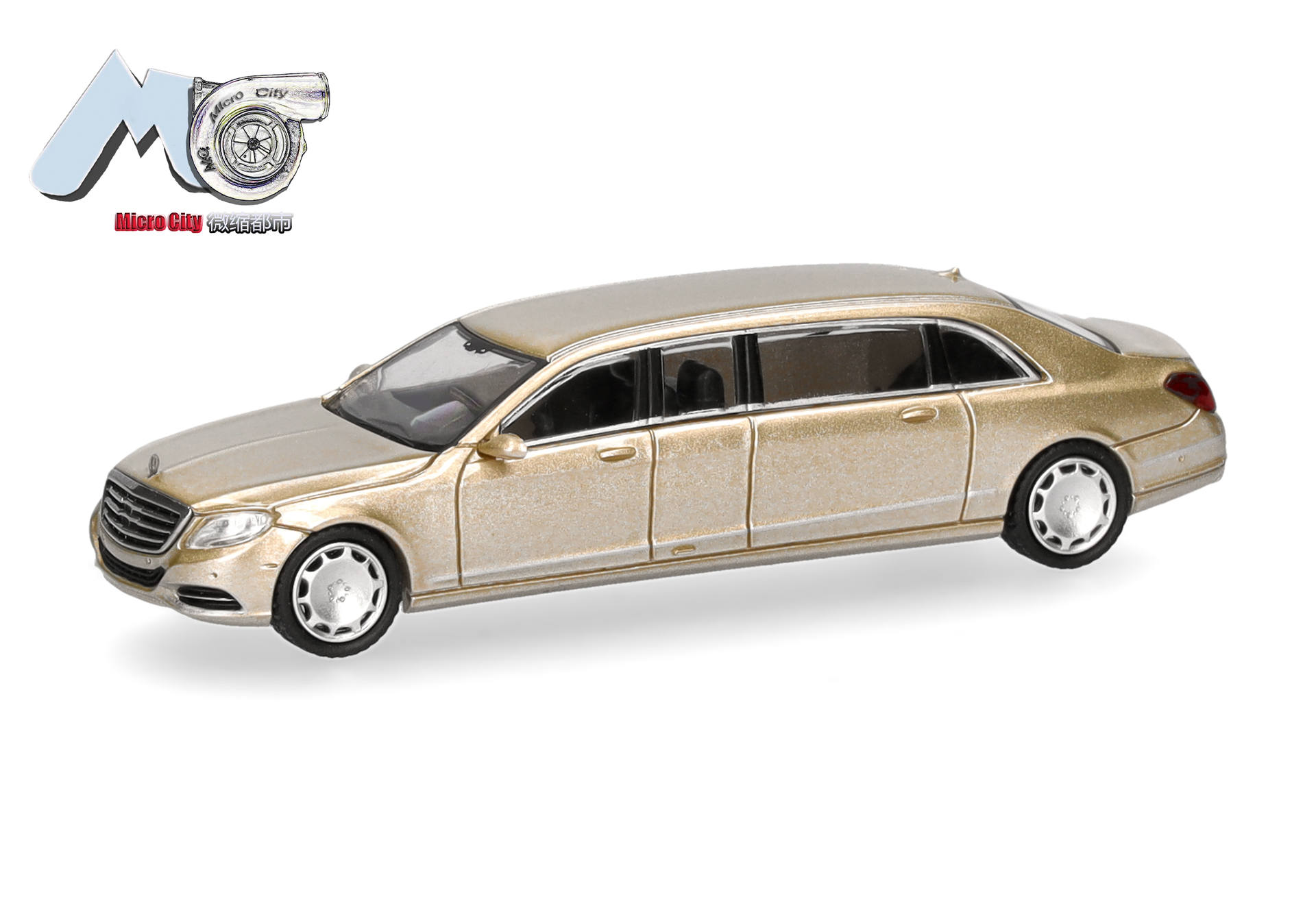 model car, limousine, gold color, diecast, toy vehicle