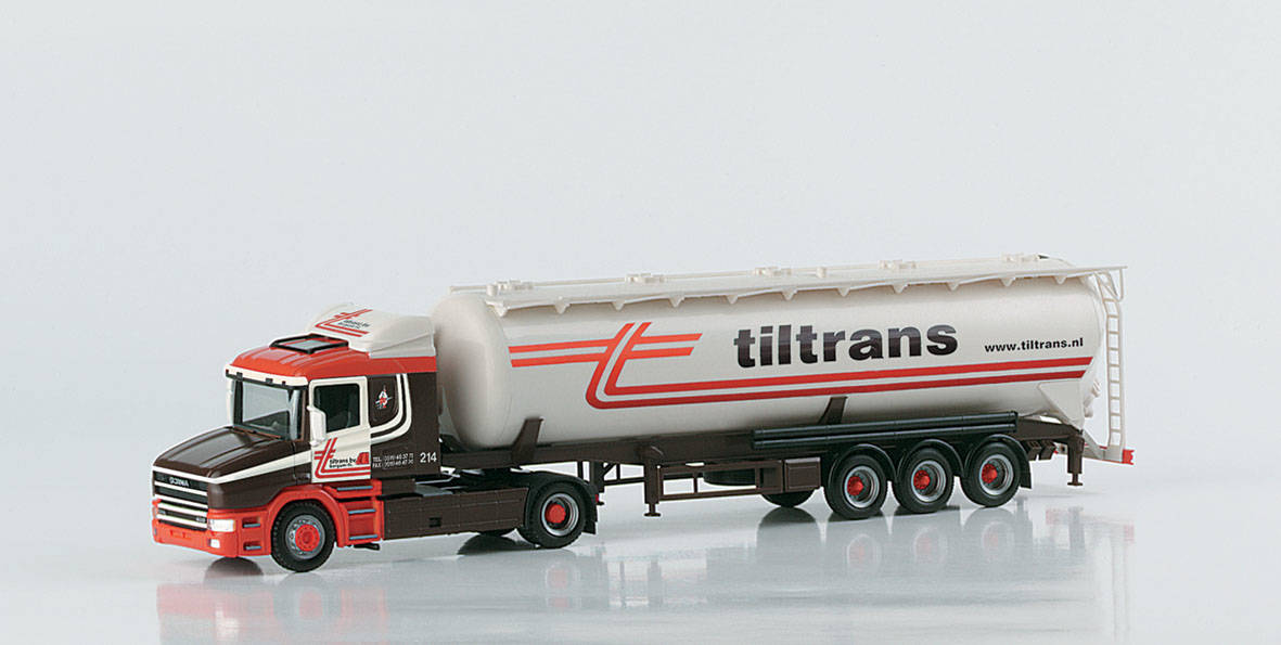 Scania conventional silo semitrailer "Tiltrans" (N)