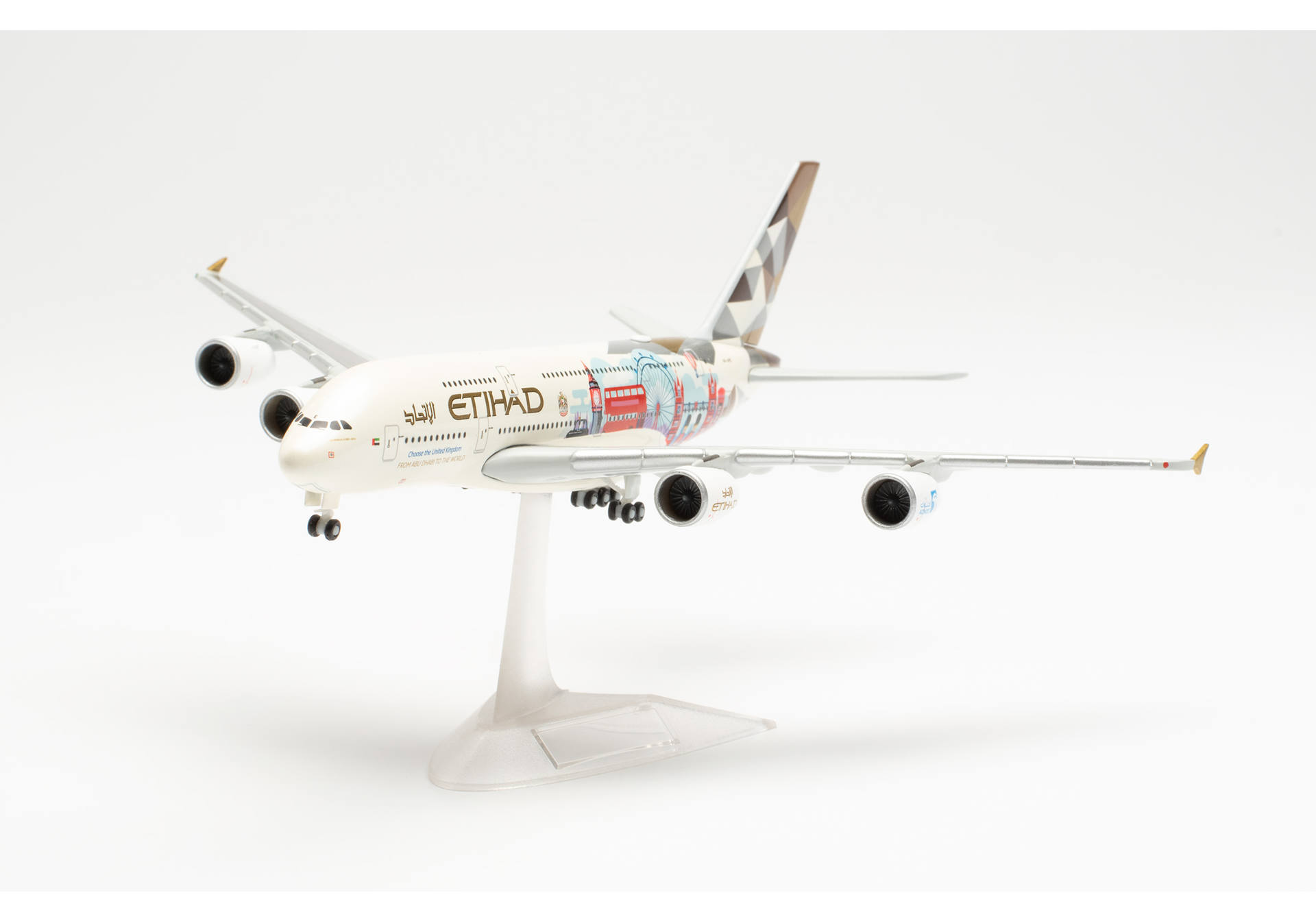 Etihad Airways Airbus A380 "Choose the United Kingdom" - A6-APE