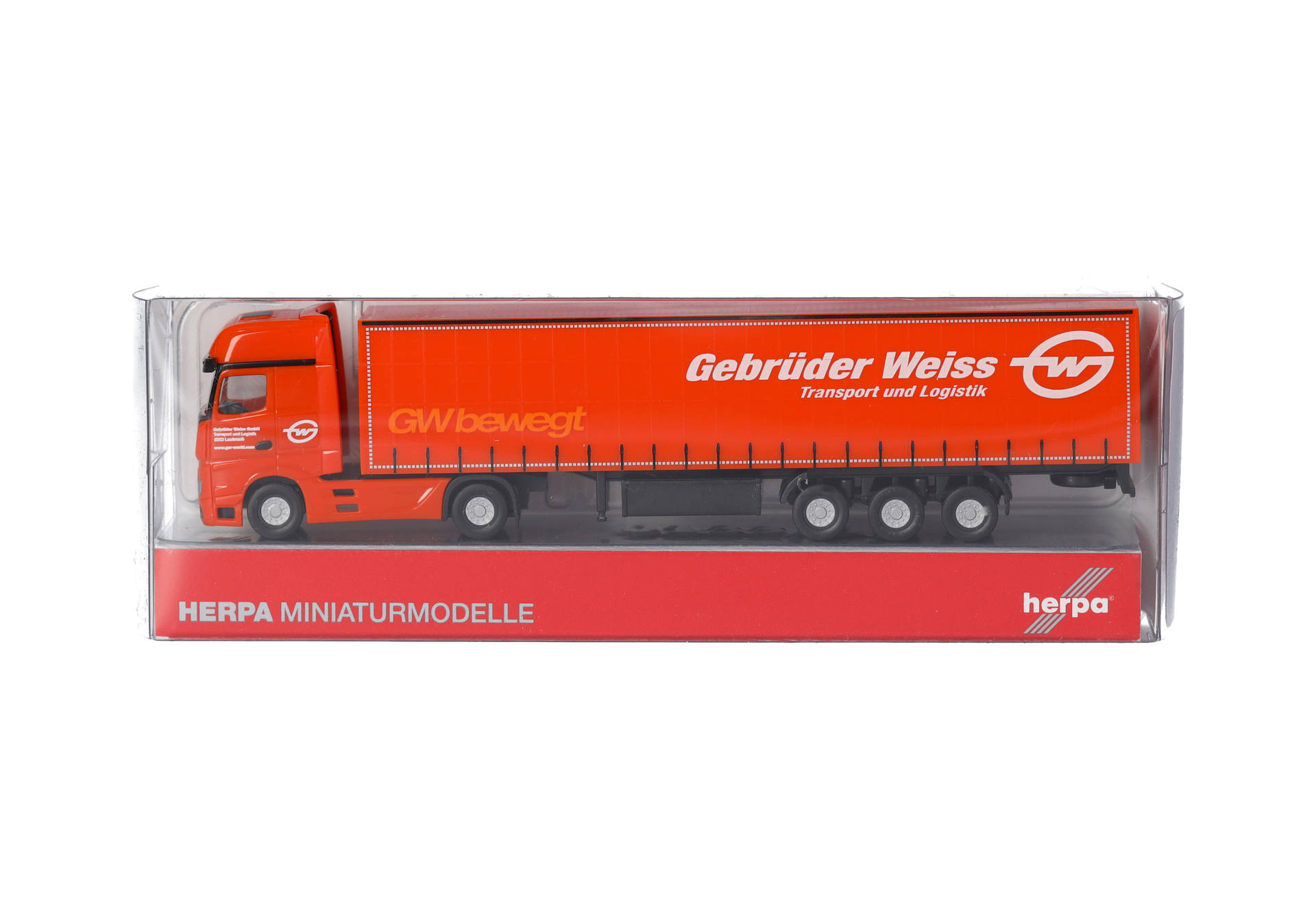 Spielzeugtruck, Lastwagenmodell, Sattelzug, Orangenes Frachtgut, Drahtguss/Metallmodell, Diecast, Lastwagen, Lkw-Kabine, orangees Anhänger, Miniaturmodell
