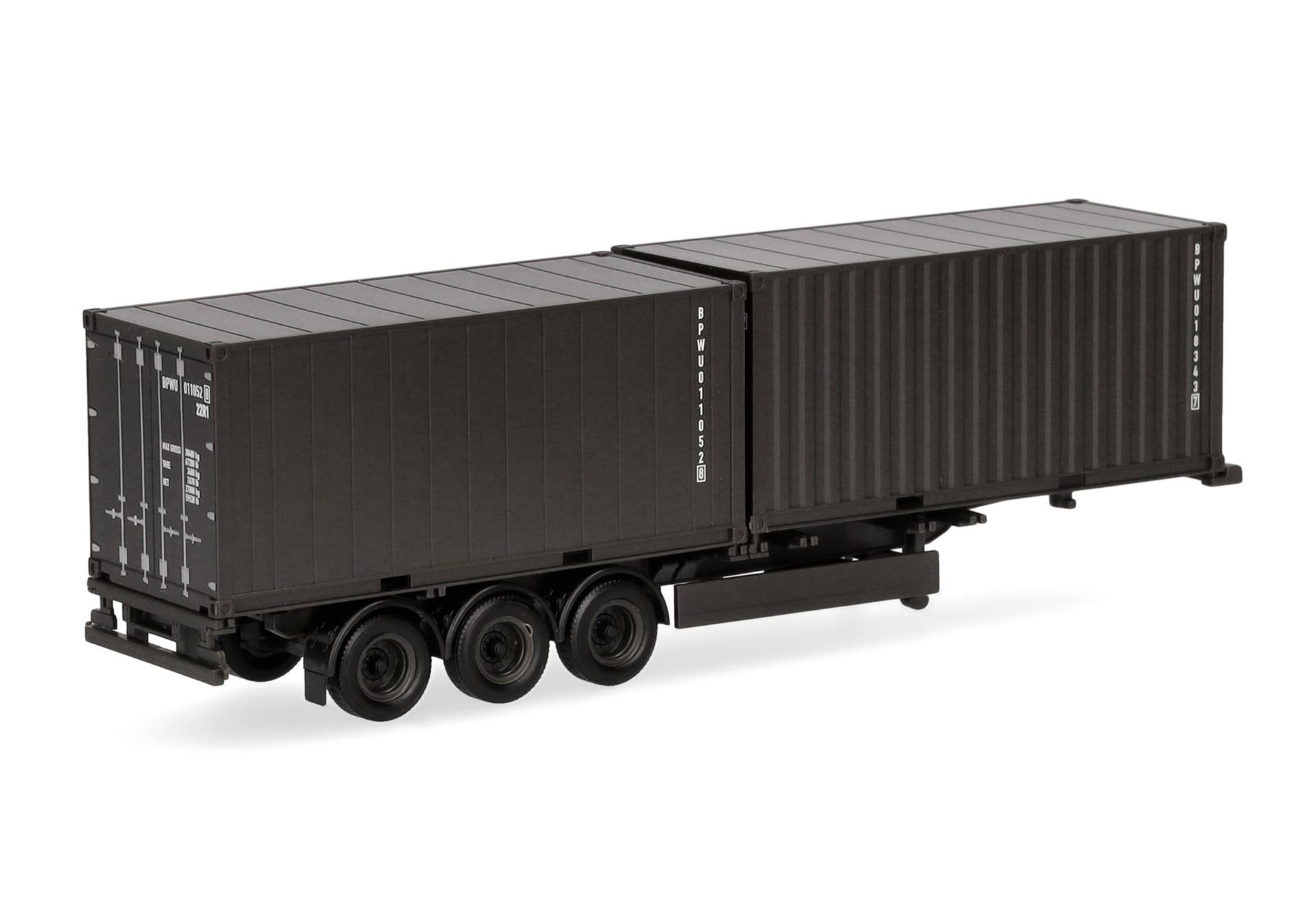 Containerauflieger 3achs mit 2 x 20ft. Container "Bundeswehr"