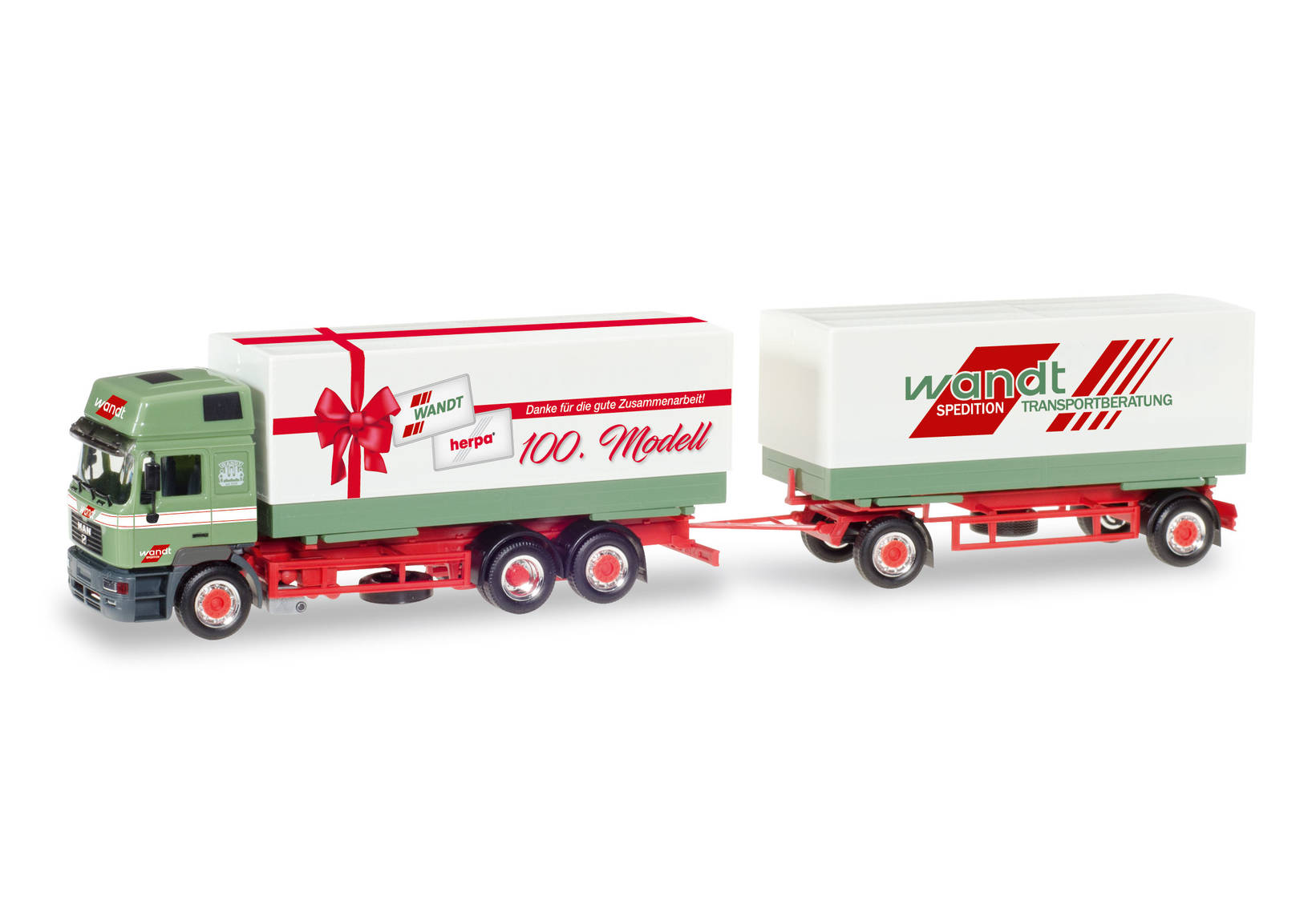 MAN F 2000 HD Interchangeable pick-up truck "Wandt / Das 100ste Herpa Modell"
