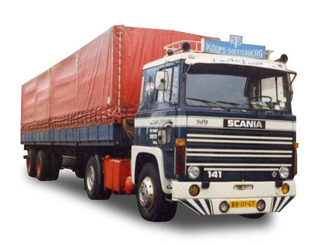 Scania 141 Planen-Sattelzug "Wolter Koops"