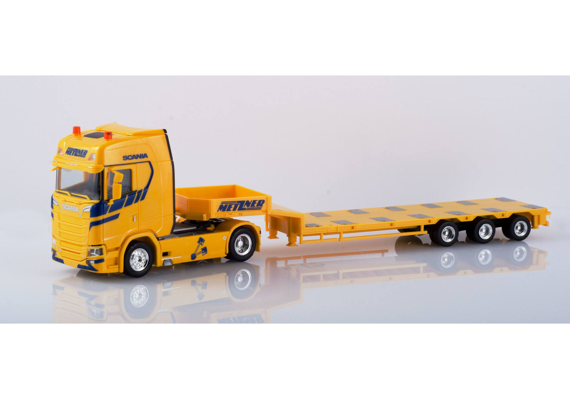 Scania CS Tieflade Sattelzug "Spedition Metzner"