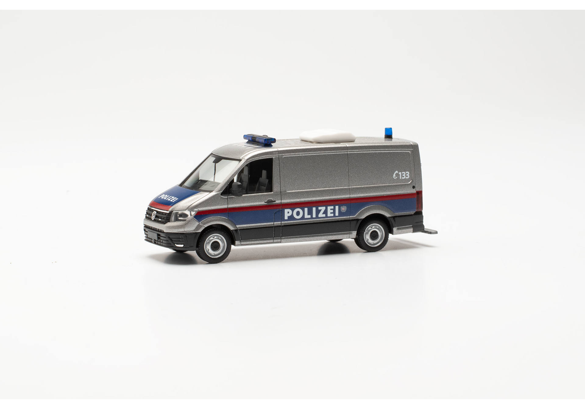 Volkswagen (VW) Crafter flat roof "Police Austria, prisoner transporter"