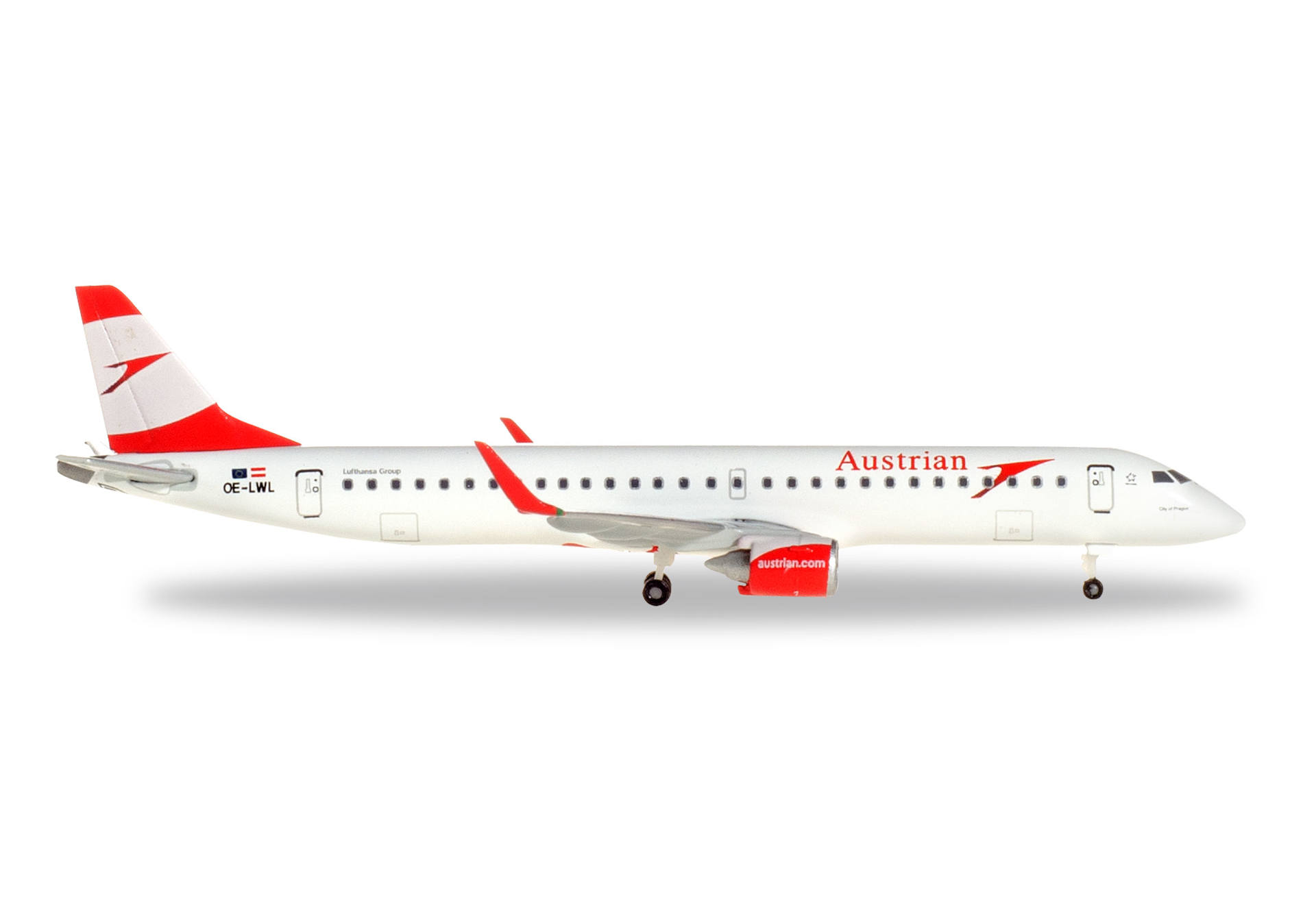 Austrian Airlines Embraer E195 "City of Prague"