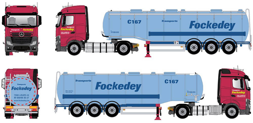 Mercedes-Benz Streamspace tank semitrailer "Fockedey"