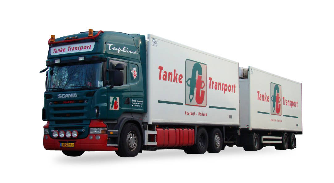Scania R refrigerated trailer "Tanke Transport"