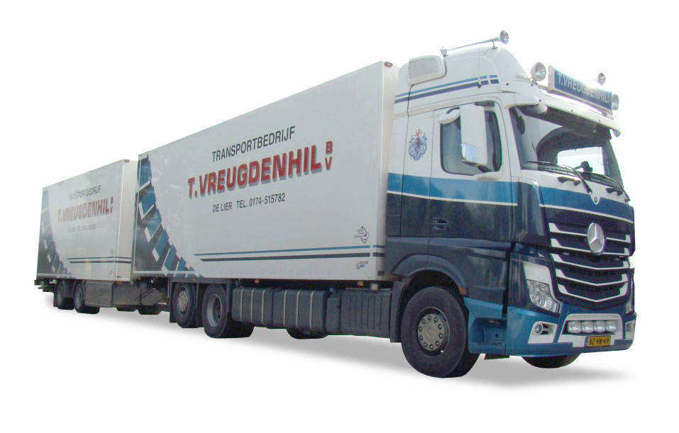 Mercedes-Benz Actros Gigaspace cover trailer "Vreugdenhil"