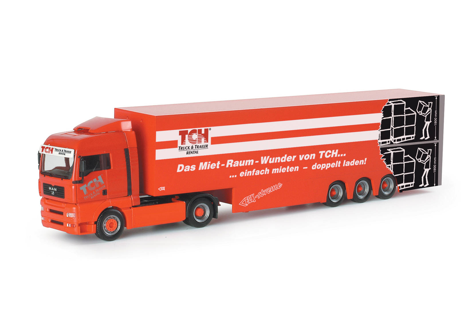 MAN TGA XLX Doppelstock-Koffer-Sattelzug "TCH"