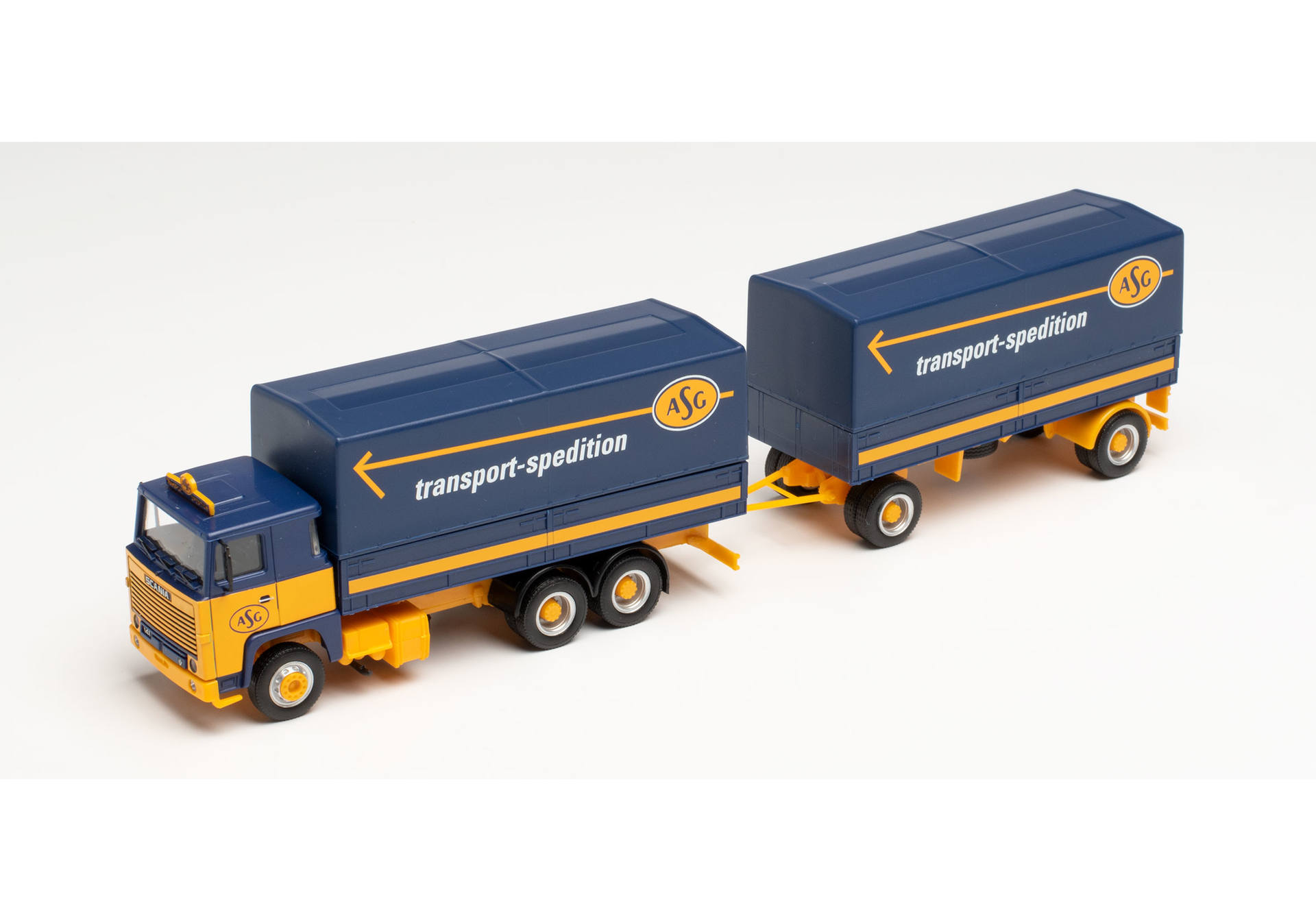Scania 141canvas trailer truck „ASG“