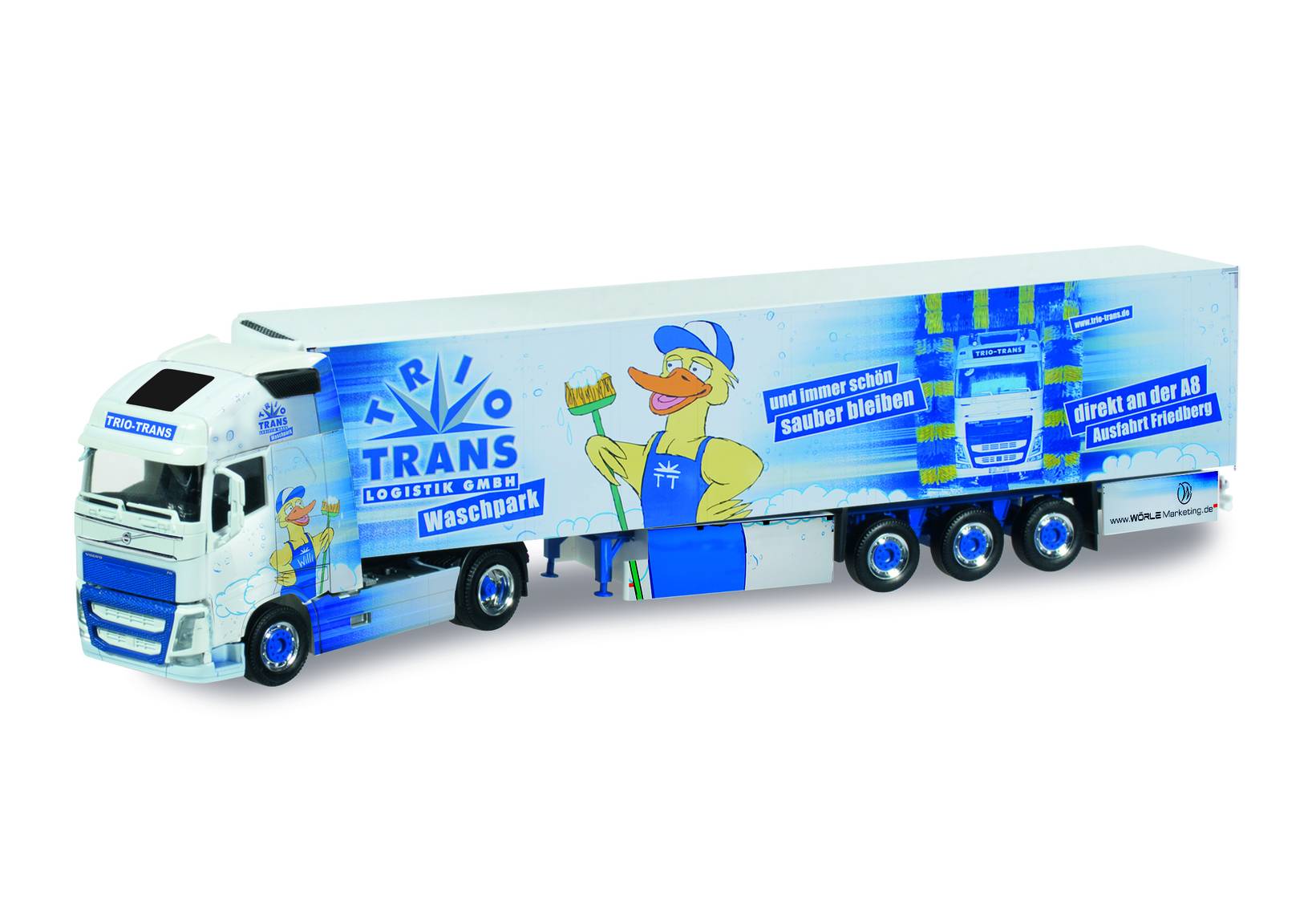 Volvo FH Gl. XL refrigerated box trailer "Trio-Trans Waschpark"