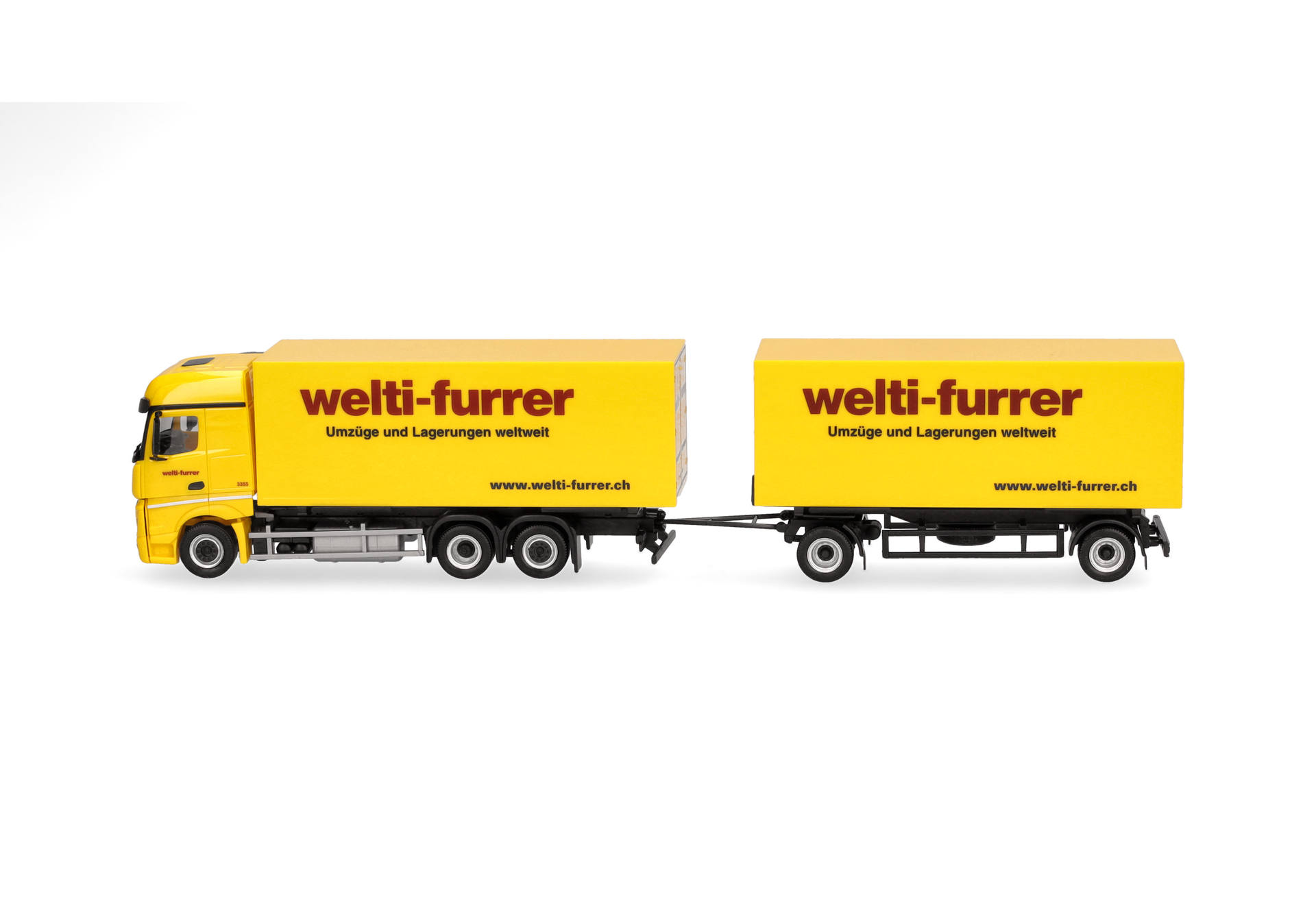 Mercedes-Benz Actros Bigspace Wechselkoffer-Hängerzug "Welti-Furrer"