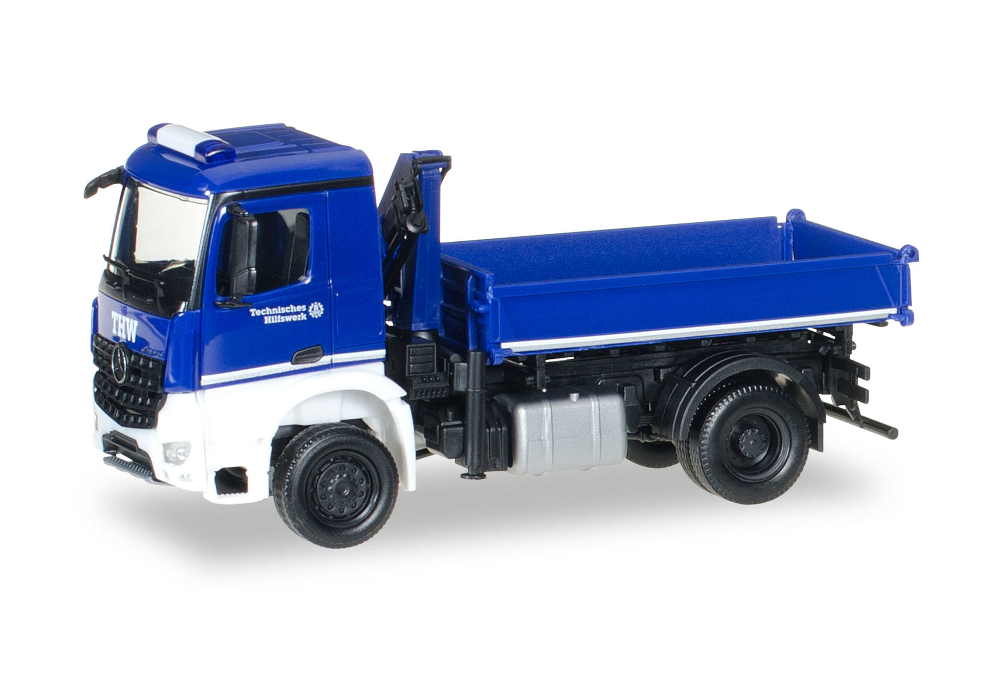 Mercedes-Benz Arocs dump truck with crane "THW"