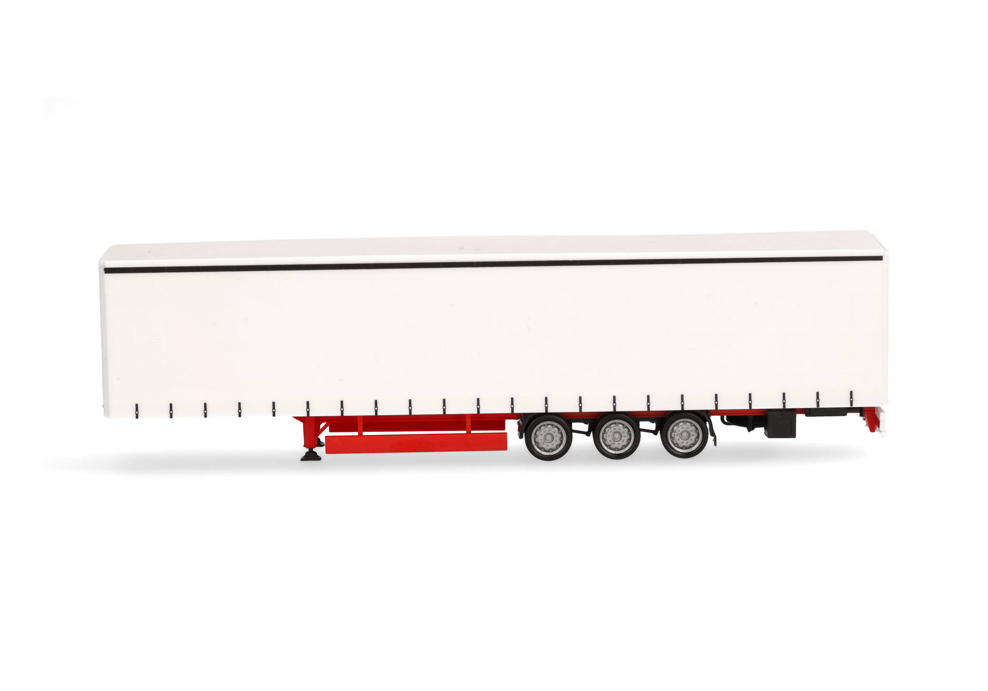 Volume curtain canvas semitrailer 3-axles, white