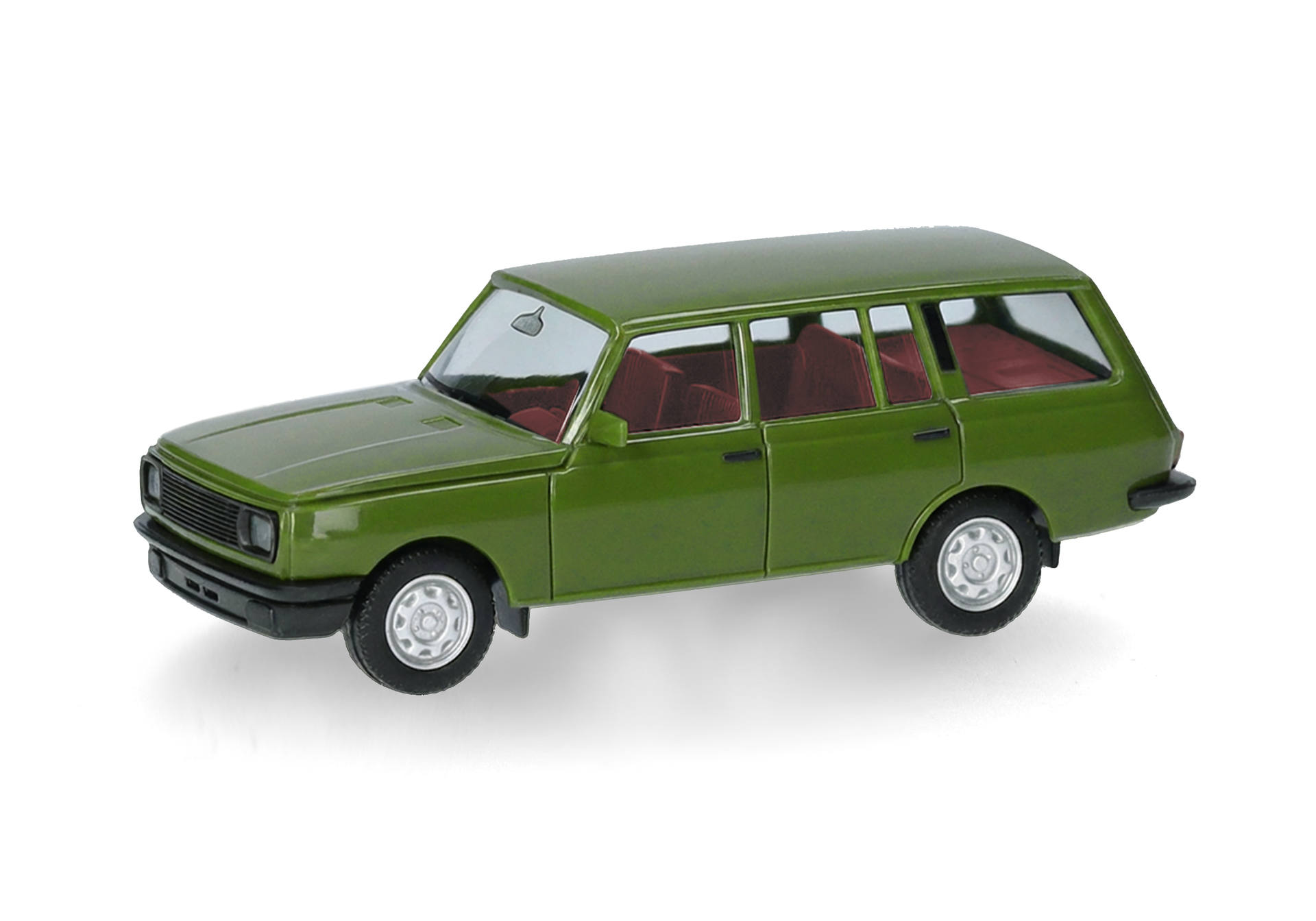 Spielzeugauto, Modellauto, Miniatur, Grün, Kombi, Minivan, Spielzeugauto, grün, Modellauto, roter Innenraum