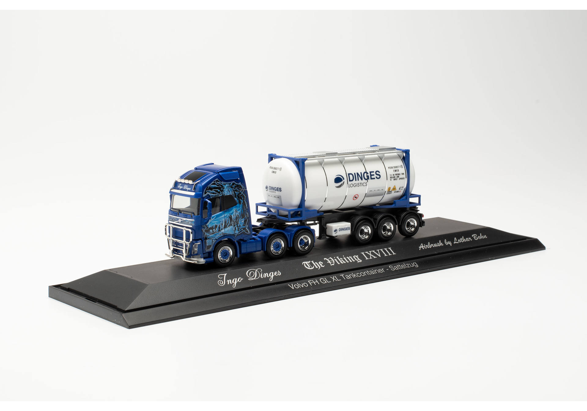 Volvo FH Gl. XL 6 x2 swapcontainer truck trailer „Ingo Dinges“
