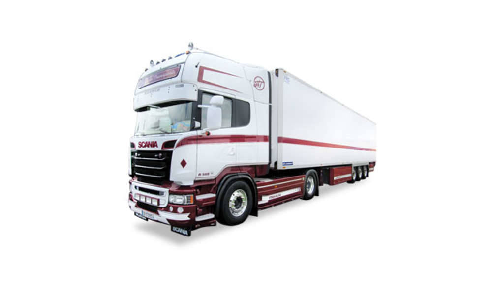 Scania R TL refrigerated semitrailer "Hacquin"