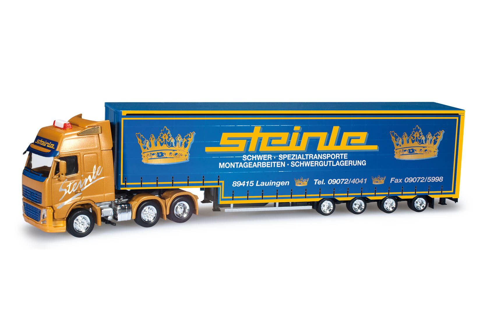 Volvo FH16 GL XL Volumenplanen-Sattelzug "Steinle"