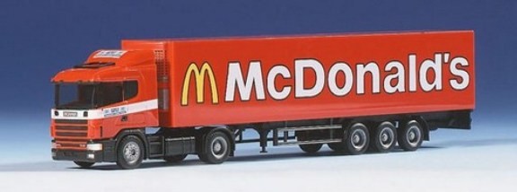 Scania 144 HL cold suitcase saddle train 2A/3A