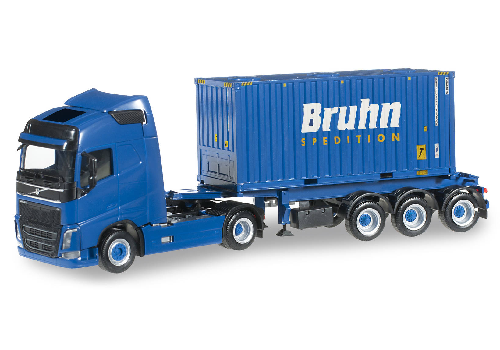 Volvo FH GL 20 ft. bulk container semitrailer "Bruhn"
