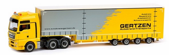 Man TGX XXL Jumbogardinen-Planen saddle train with Meusburger weir 3A/4A