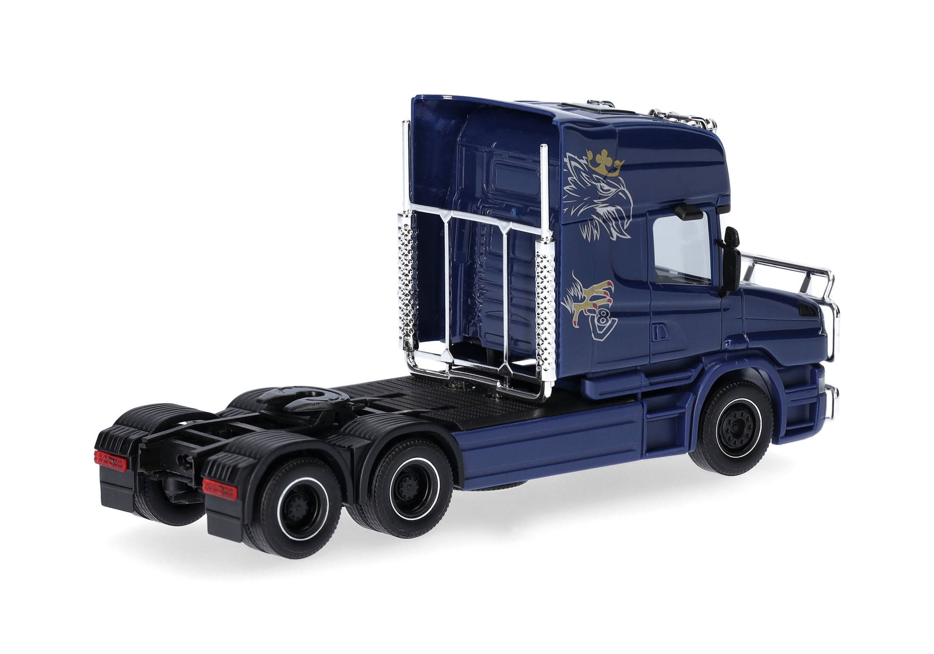 Scania Hauber 04 Topline rigid tractor 3axles, cobalt blue