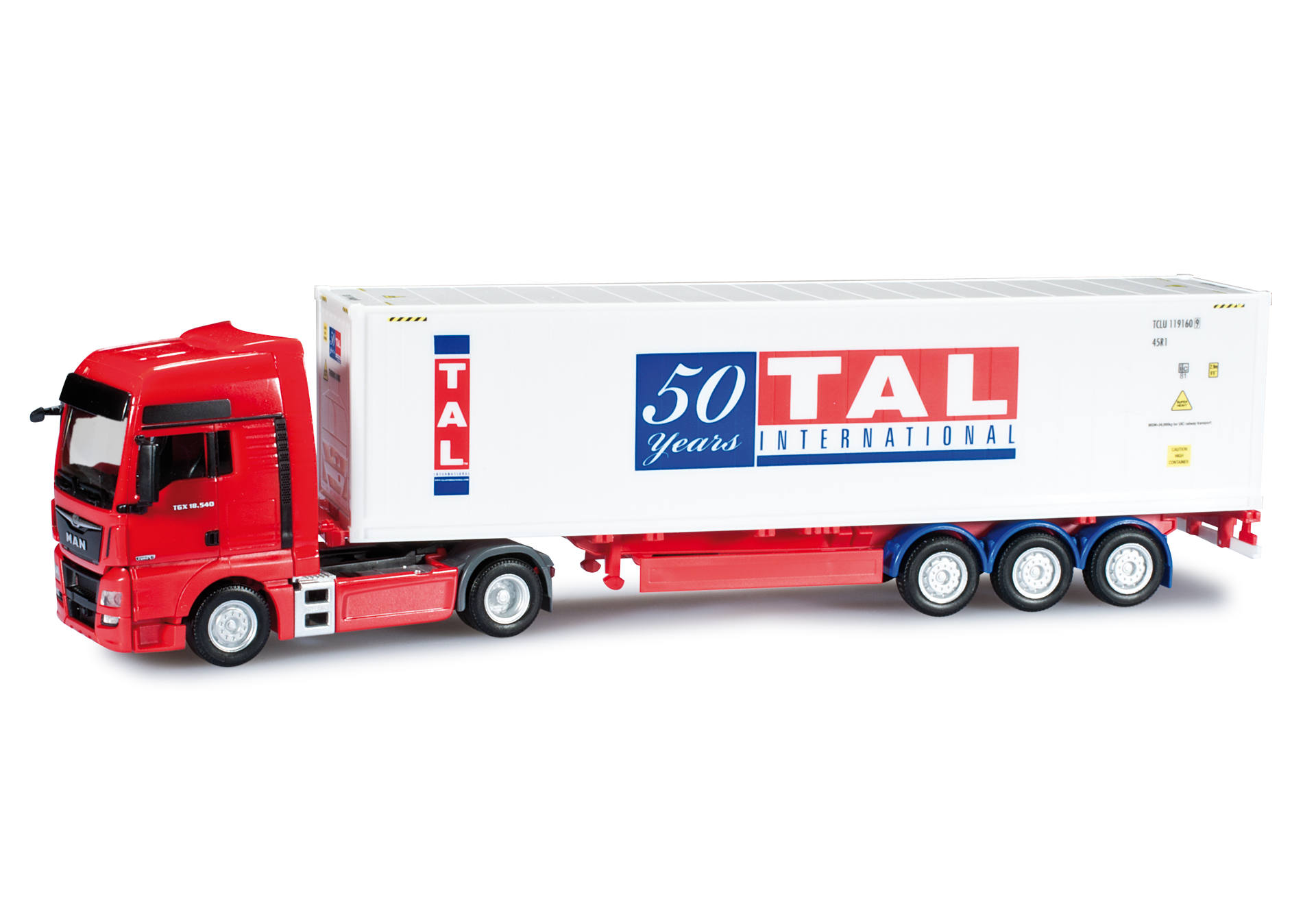 MAN TGX XXL Container-Sattelzug "50 years TAL"