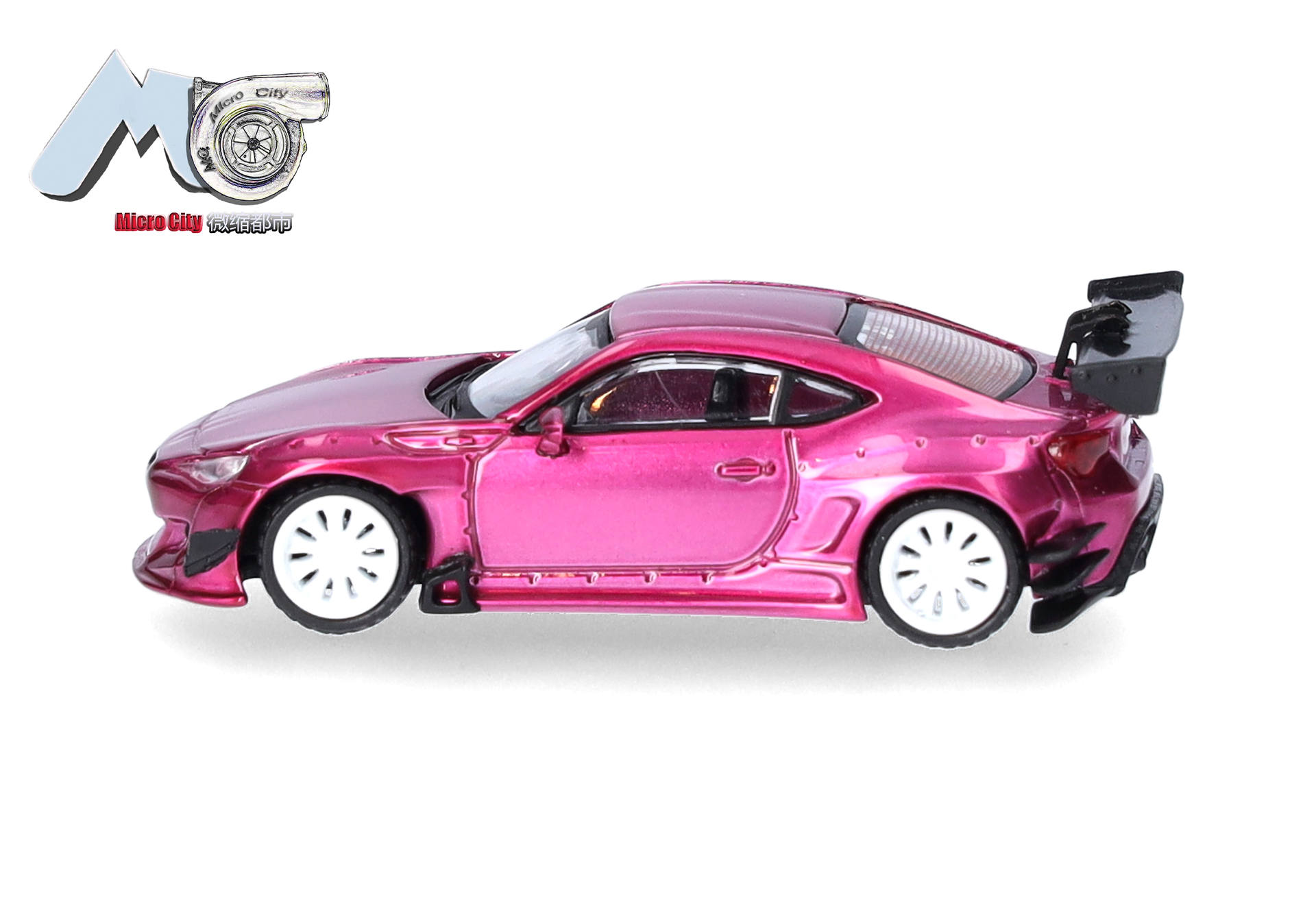 Spielzeugauto, pinkes Auto, Sportwagen, Die-Cast, Heckspoiler