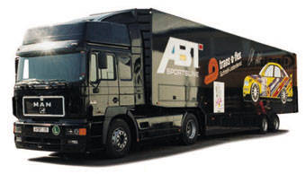 MAN F2000 Renntransporter-Sattelzug STW '97