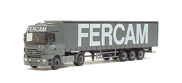 Mercedes-Benz Actros LH curtain canvas semitrailer "FERCAM"