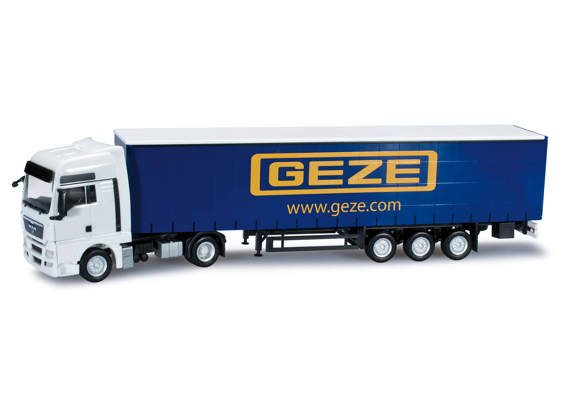 MAN TGX XXL curtain canvas semitrailer "GEZE"