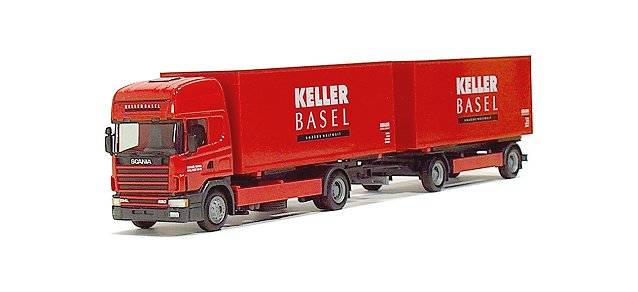 Scania TL Wechselkoffer-Hängerzug "Keller Basel"