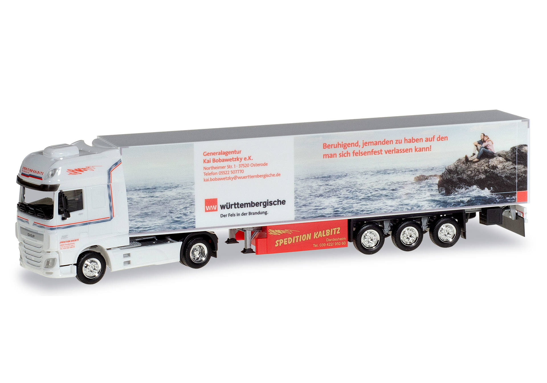 DAF XF SSC refrigerates semitrailer "Kalbitz"