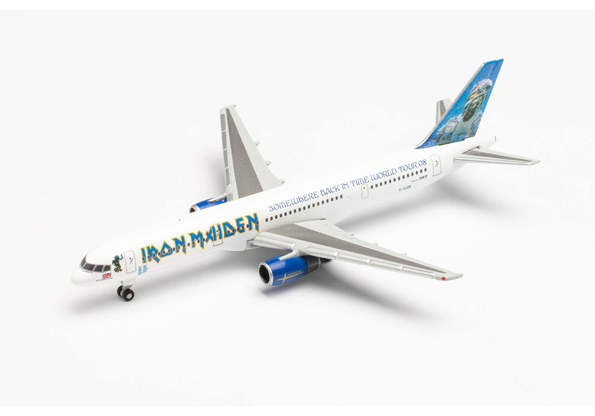 Iron Maiden (Astraeus) Boeing 757-200 “Ed Force One” - Somewhere Back in Time World Tour 2008 – G-OJIB
