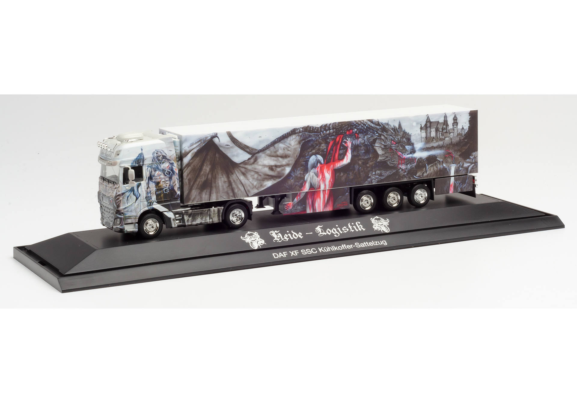DAF XF SSC Kühlkoffer-Sattelzug „Heide Logistik / Siegfried der Drachentöter“