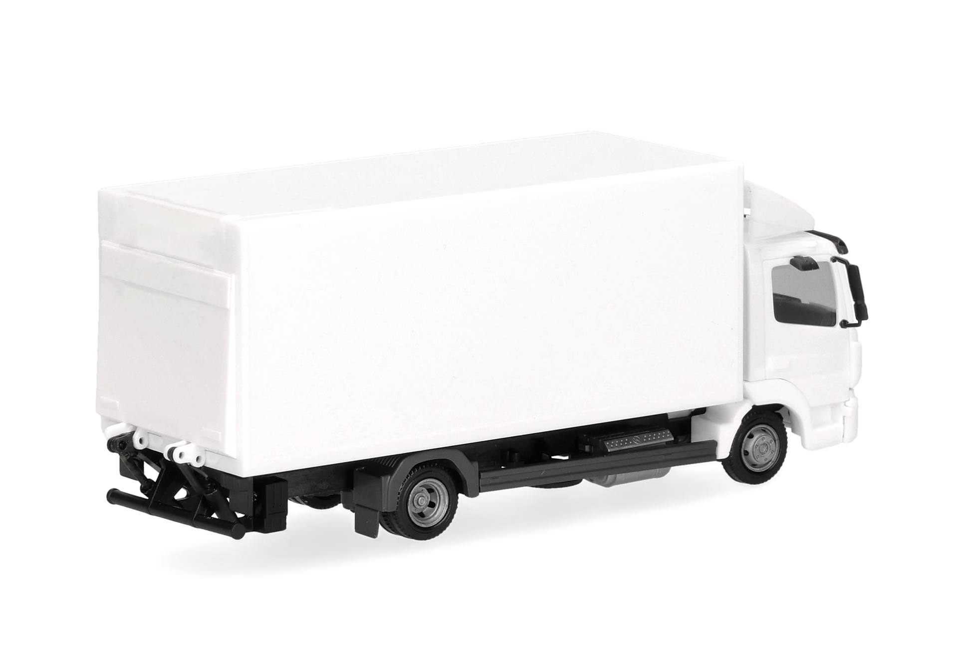 Herpa MiniKit: Mercedes-Benz Atego '13 Koffer-LKW mit Ladebordwand, weiß (1 Stück)