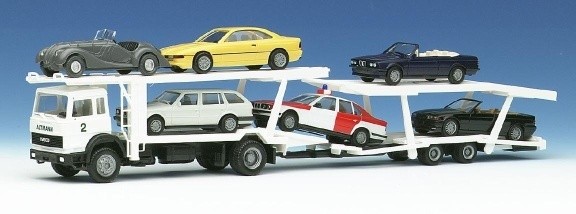 Iveco Iveco car transporter hanger train + 6 BMW car 325i