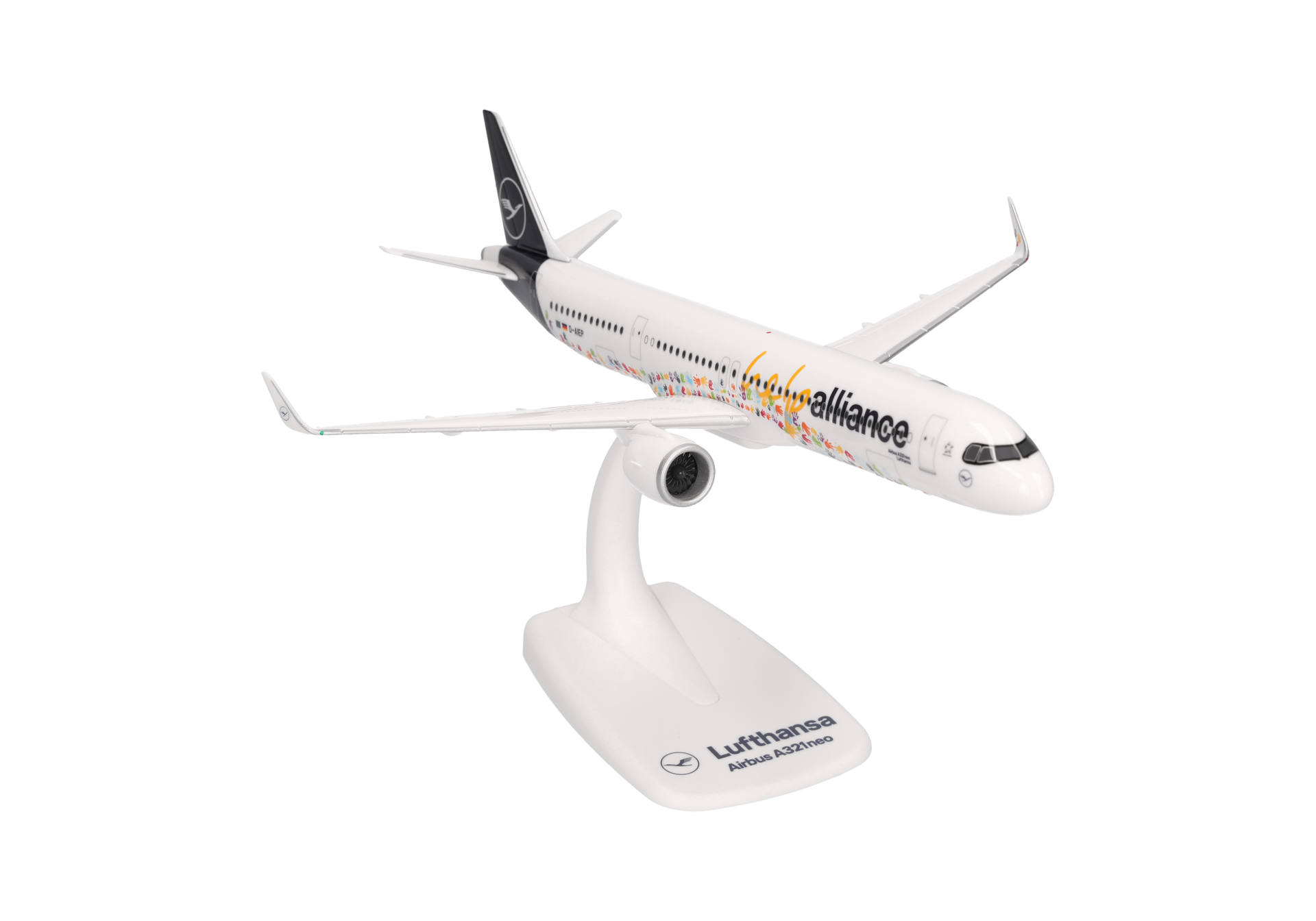 airliner, model, display stand, white, livery
