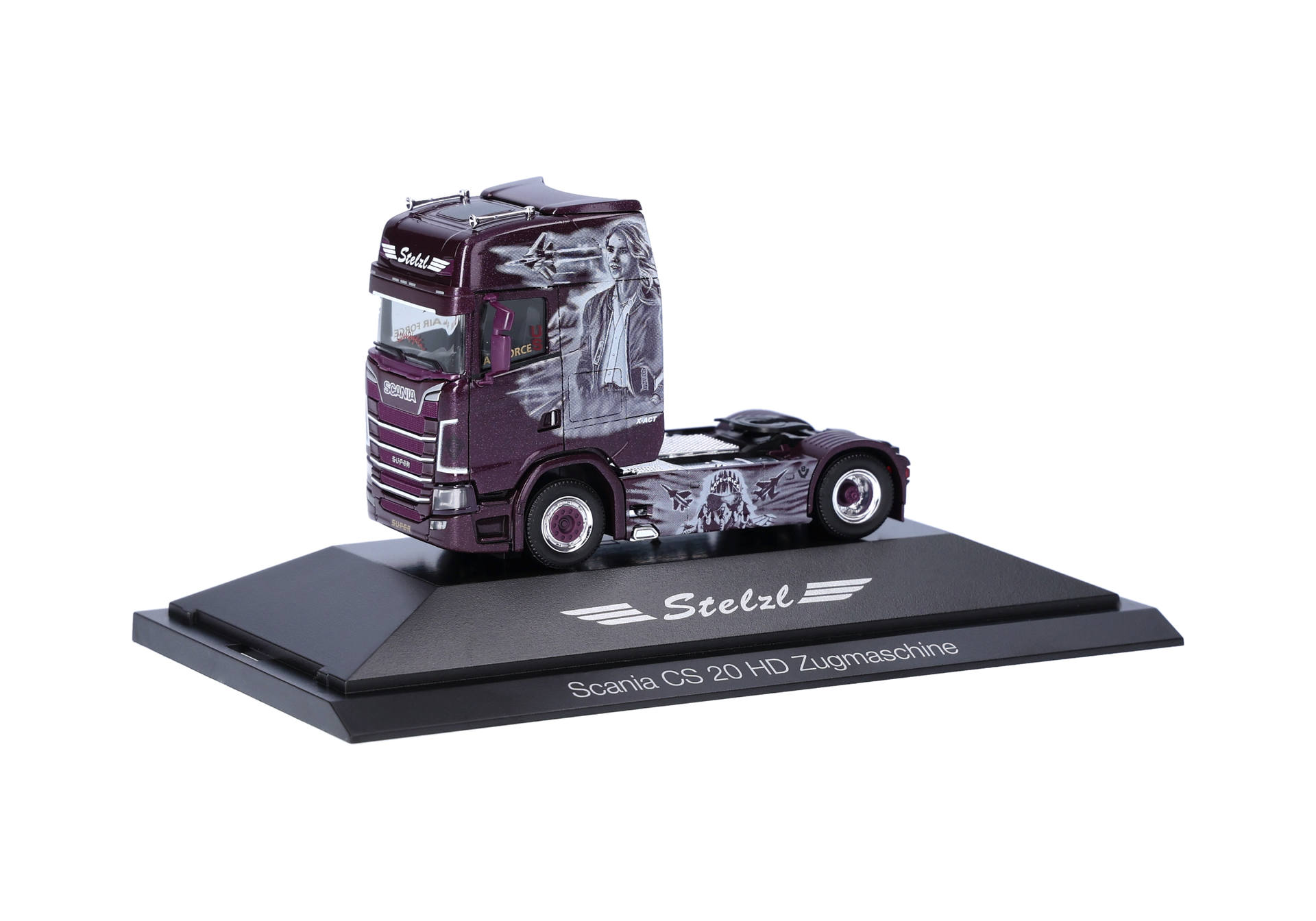 Scania CS 20 high roof, rigid tractor 2 axles "Stelzl/Top Gun" (Bavaria/Heideck)