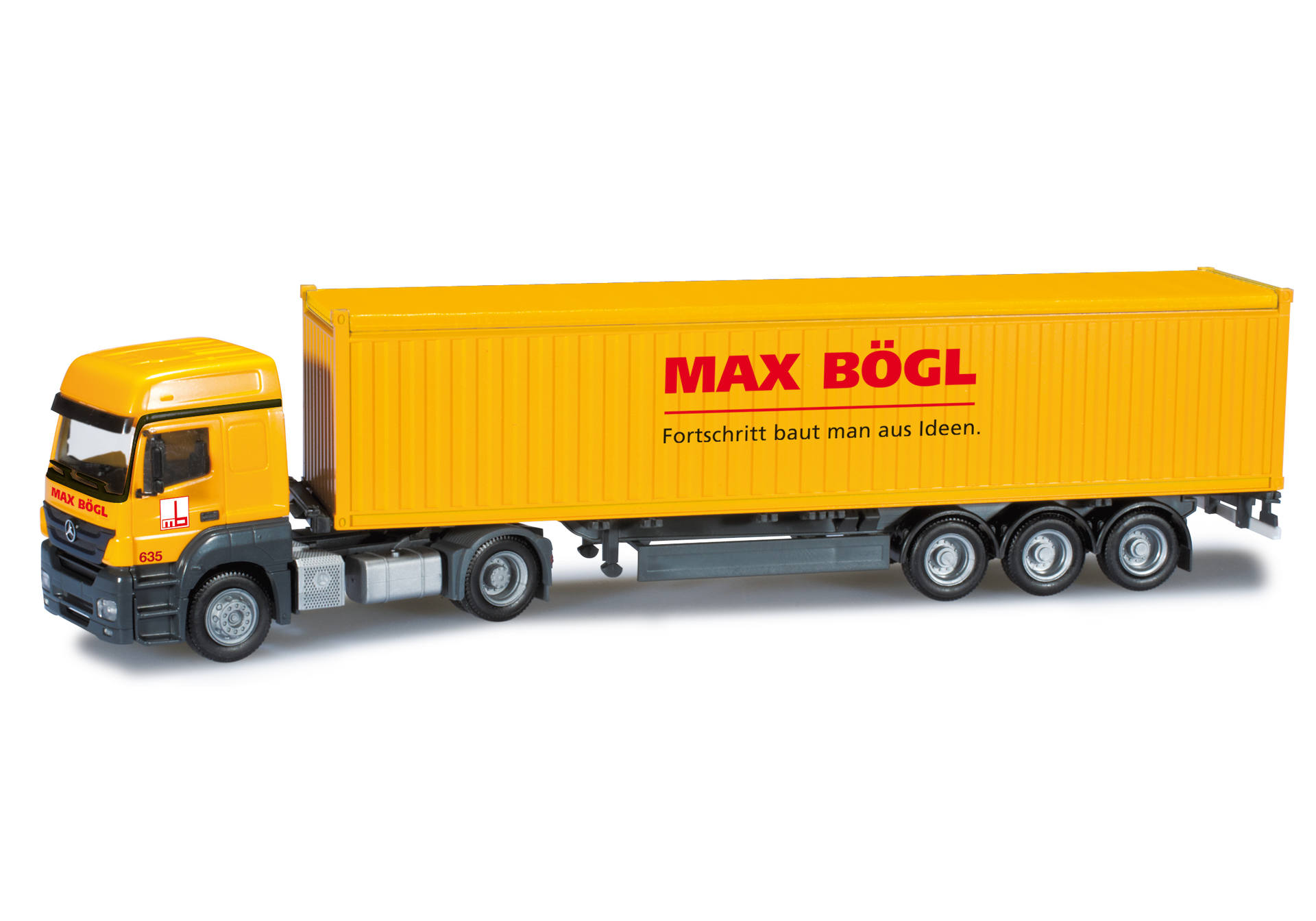 Mercedes-Benz Axor container semitrailer "Max Bögl"