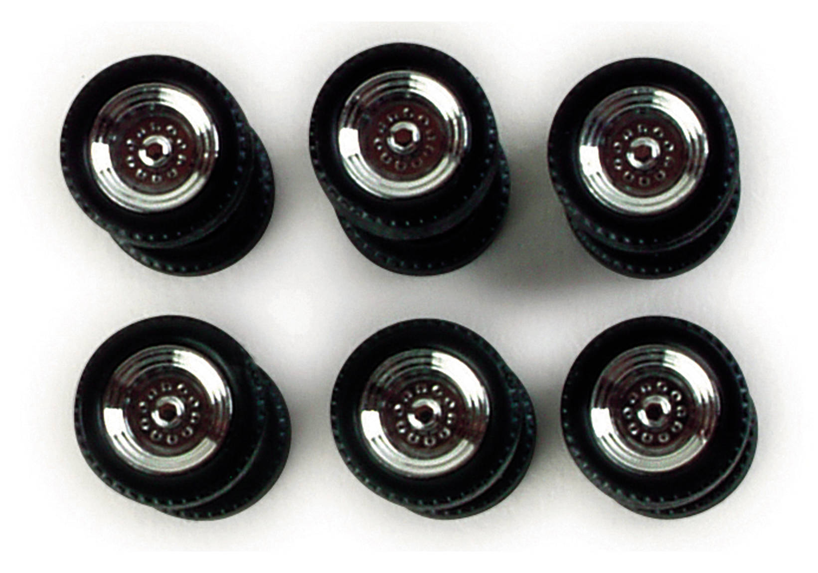 Set of wheels for volume trailer, chromium-plated (12 pieces)