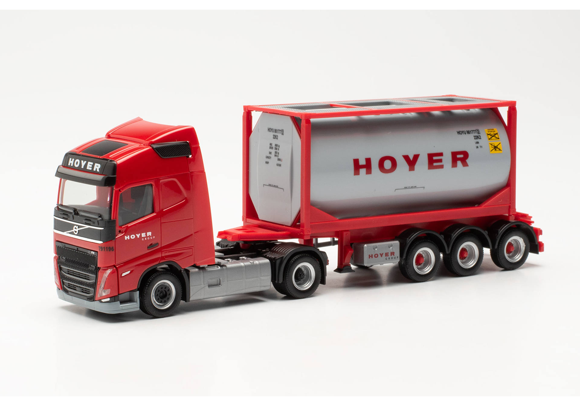 Volvo FH Gl. 2020 tank container semitrailer truck "Hoyer" (Hamburg)