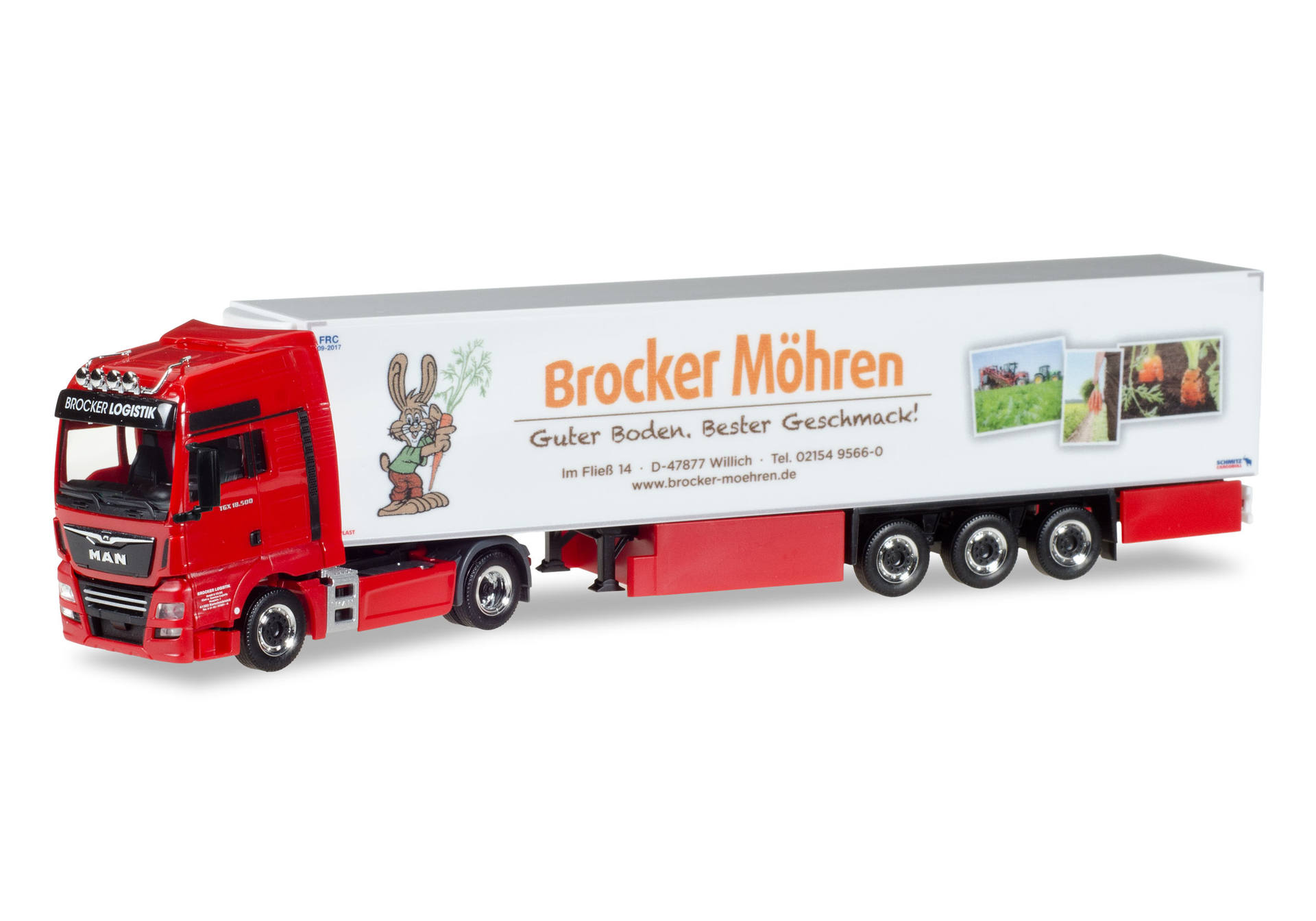 Herpa MAN TGX XXL refrigerated semitrailer 