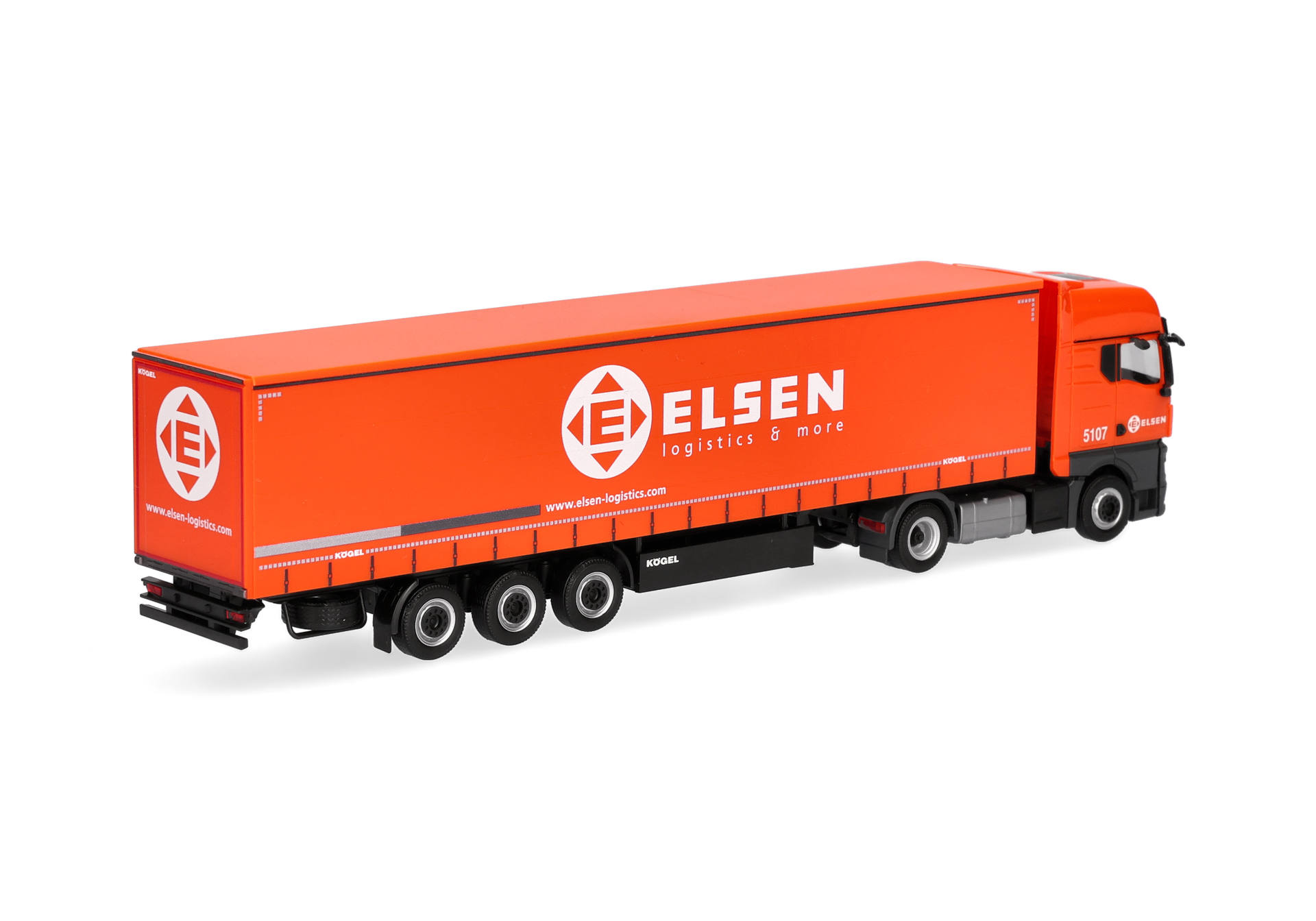 truck, trailer, orange, logistics, trailer truck