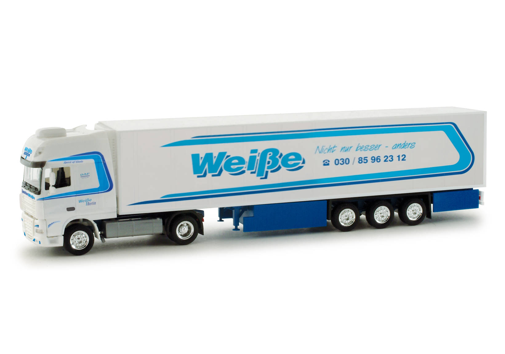 Herpa Daf Xf Ssc K Hlkoffer Sattelzug Spedition Wei E Berlin