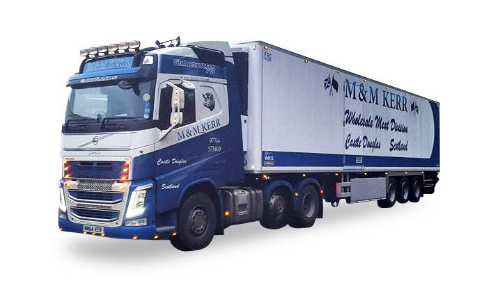Volvo FH GL 6x2 refrigerated semitrailer "M&M Kerr"