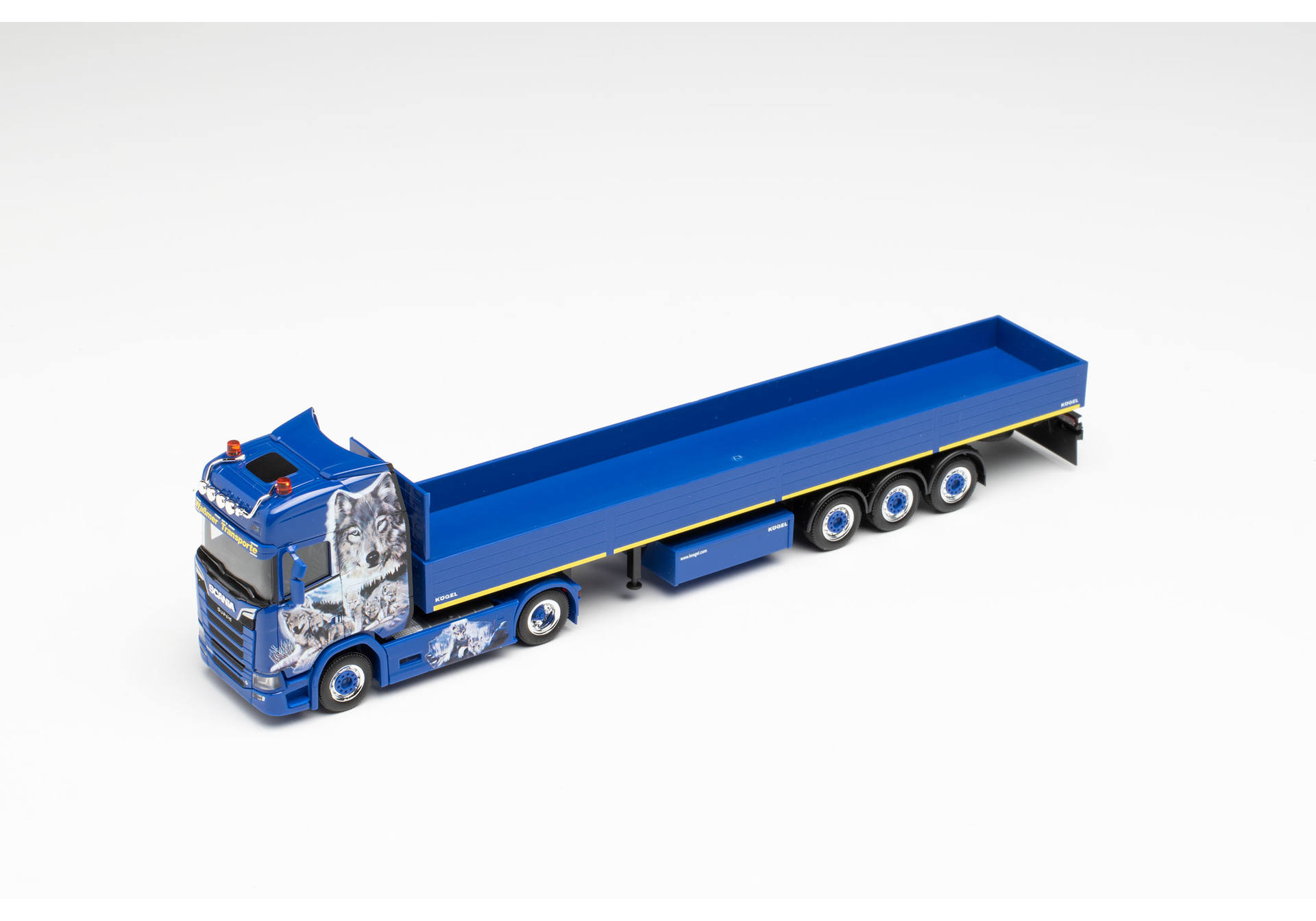 Scania CS 20 HD Pritschen-Sattelzug „Waßmer Transporte“