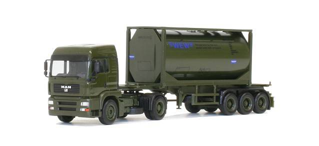 MAN TGA LX container semitrailer "WEW"