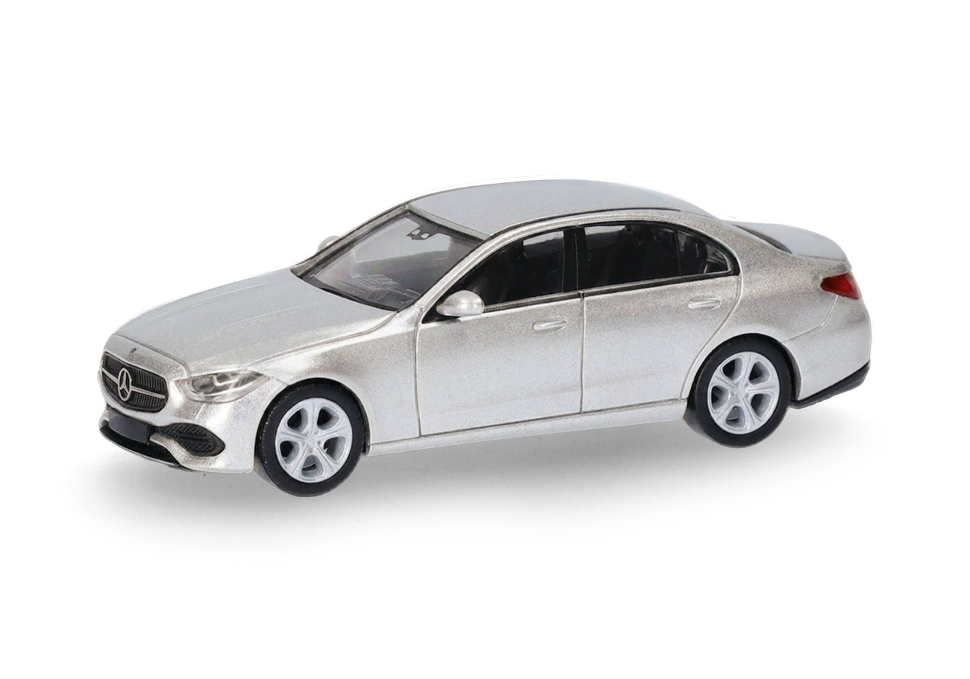 model car, diecast, silver car, four-door, sedan